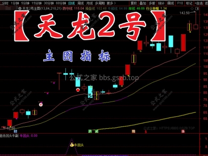通达信【天龙2号】主图指标 十年磨一剑超级主图 含神龙龙回头狙击龙头信号